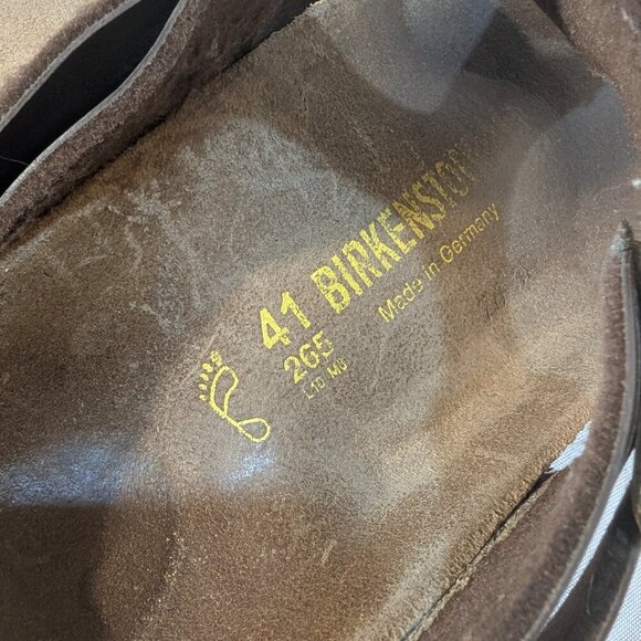 Birkenstock Gizeh Dark Brown Thong Sandals Made in Germany 41 - Picture 4 of 5